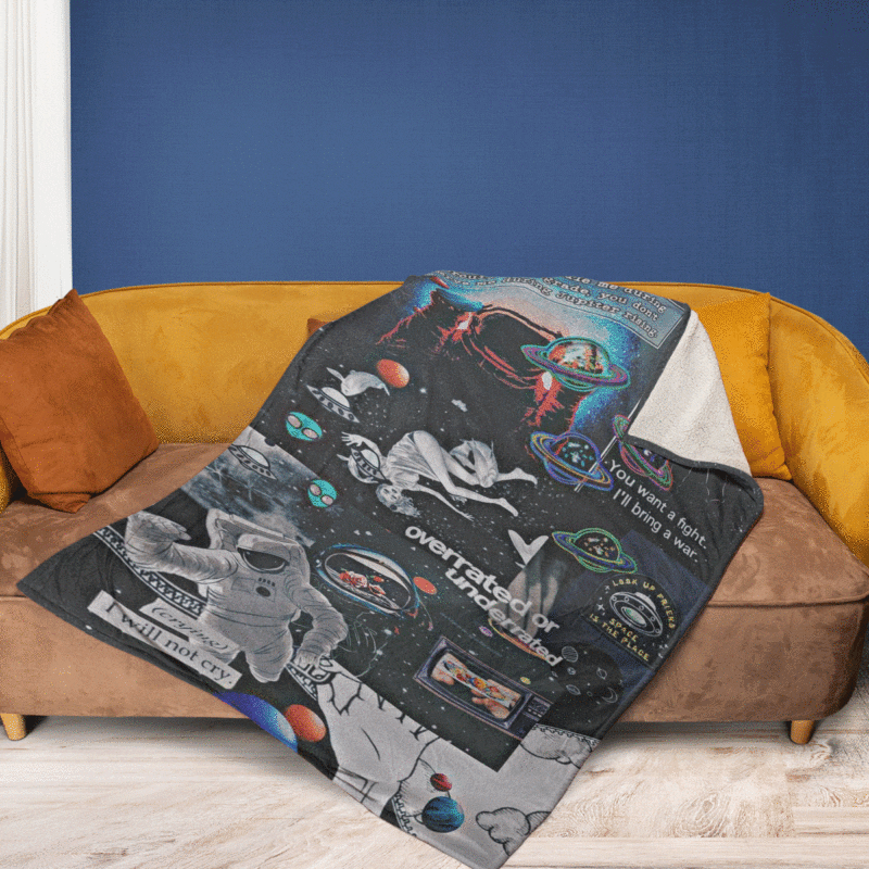 Nasa Apollo Astronaut Gift For Fan Comfy Sofa Throw Blanket Gift