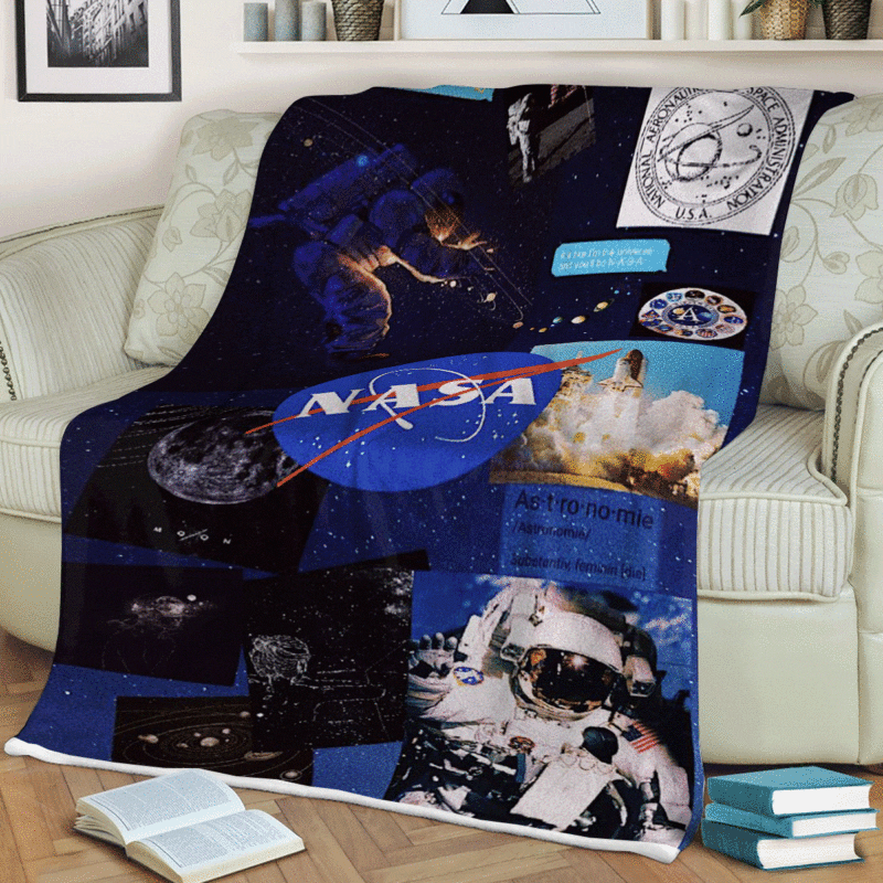 Nasa Apollo Astronaut Gift For Fan Comfy Sofa Throw Blanket Gift