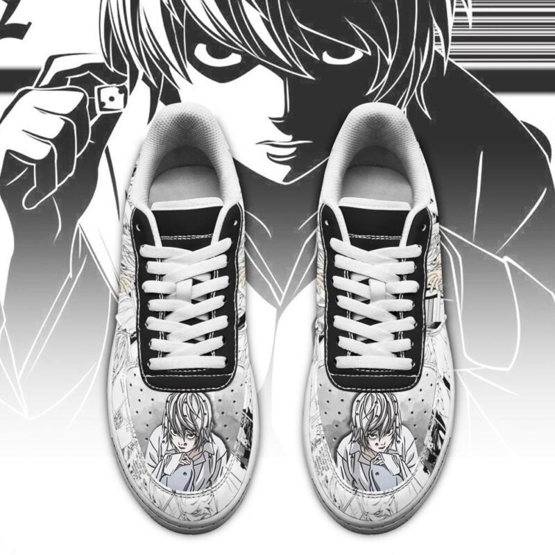 Near Sneakers Death Note Anime Shoes Fan Gift Idea Air Force 1 Sneakers 1