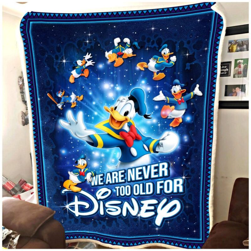 Never Too Old For Donald Duck Blanket