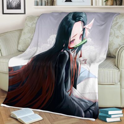 Nezuko Demon Premium Comfy Sofa Throw Blanket Gift 3