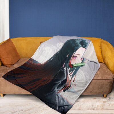 Nezuko Demon Slayer Anime Japan Fleece Blanket Gift For Fan