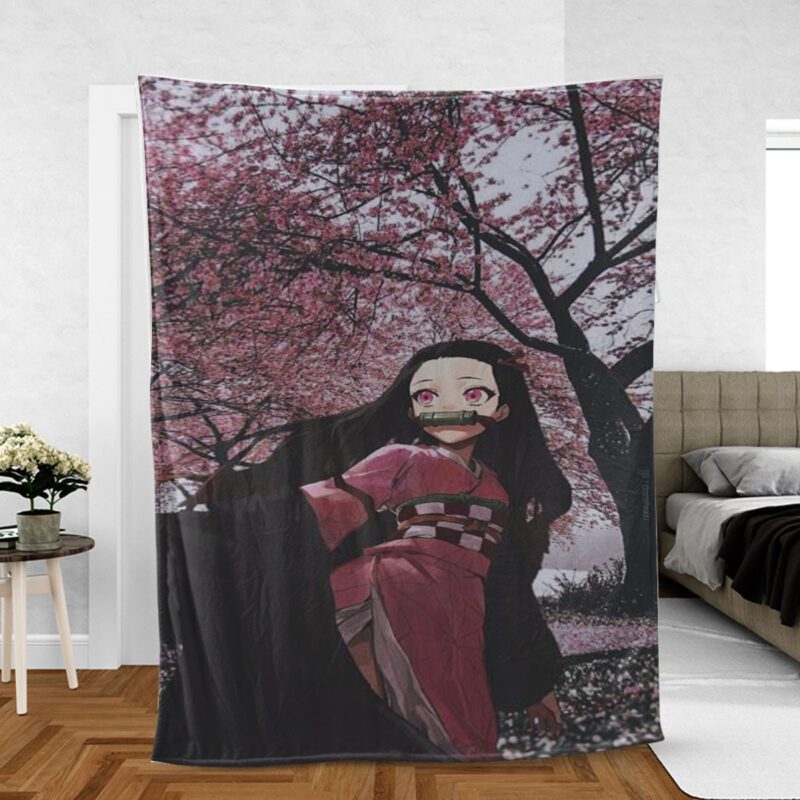 Nezuko Demon Premium Comfy Sofa Throw Blanket Gift 5
