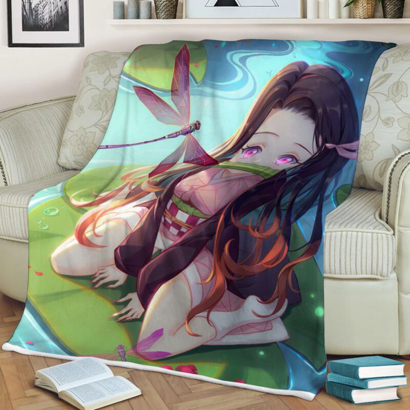 Nezuko Demon Premium Comfy Sofa Throw Blanket Gift 6