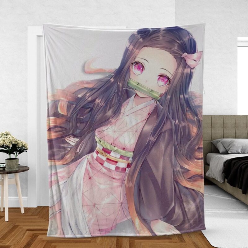 Nezuko Demon Premium Comfy Sofa Throw Blanket Gift 7