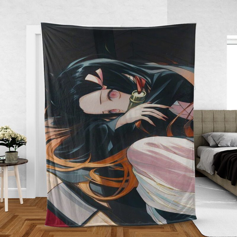 Nezuko Demon Slayer Anime Japan Fleece Blanket Gift For Fan Nezuko Demon Premium Comfy Sofa Throw Blanket Gift 8 2