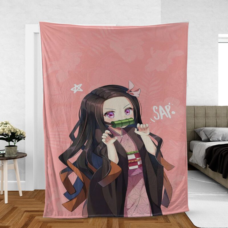 Nezuko Demon Premium Comfy Sofa Throw Blanket Gift 9