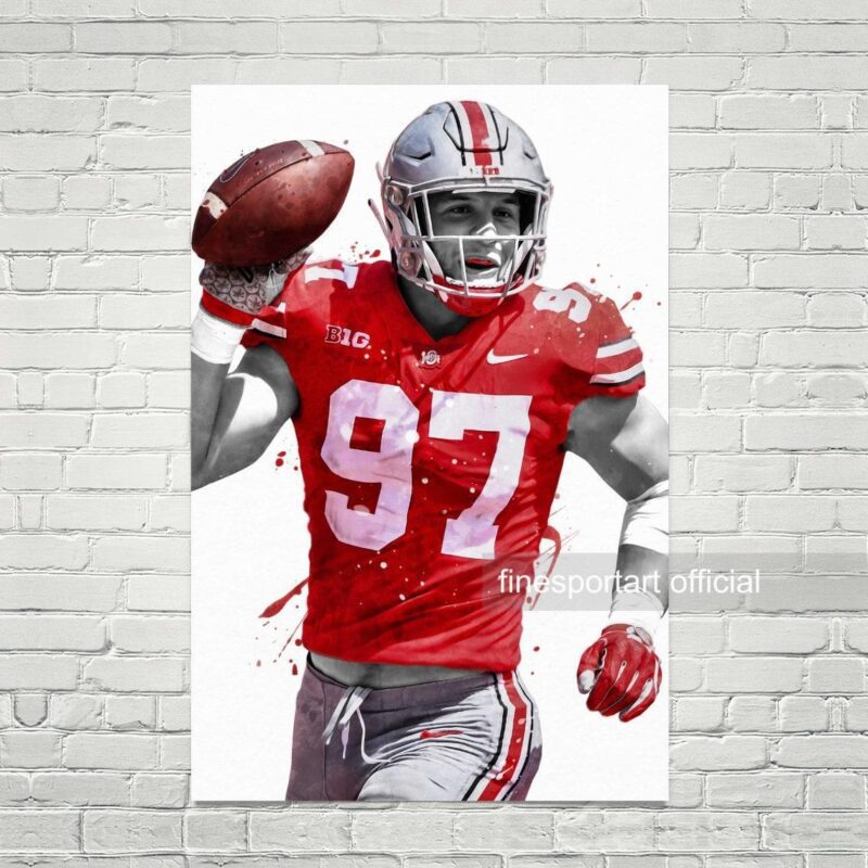 Nick Bosa Ohio State Poster