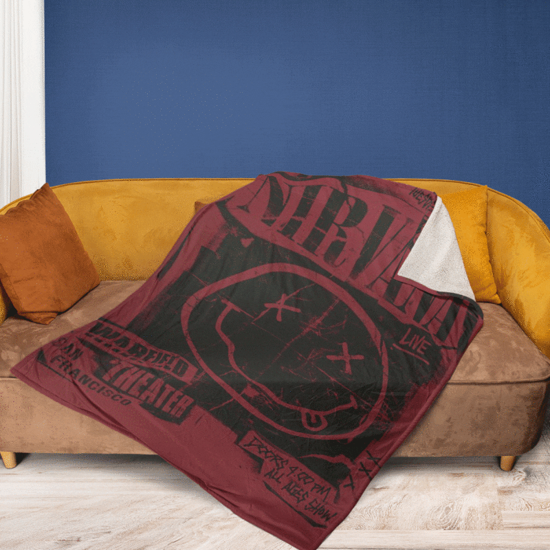 Nirvana Rock Band Premium Comfy Sofa Throw Blanket