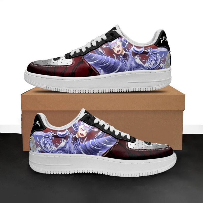 Noelle Silva Sneakers Black Bull Knight Black Clover Anime Shoes Air Force 1 Sneakers