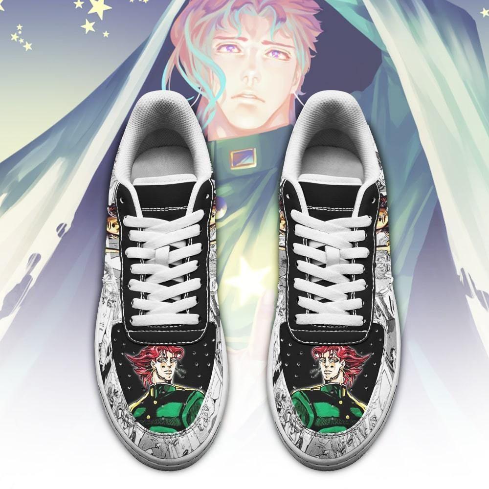 Noriaki Kakyoin Sneakers Manga Style JoJo’s Anime Shoes Fan Gift Air ...