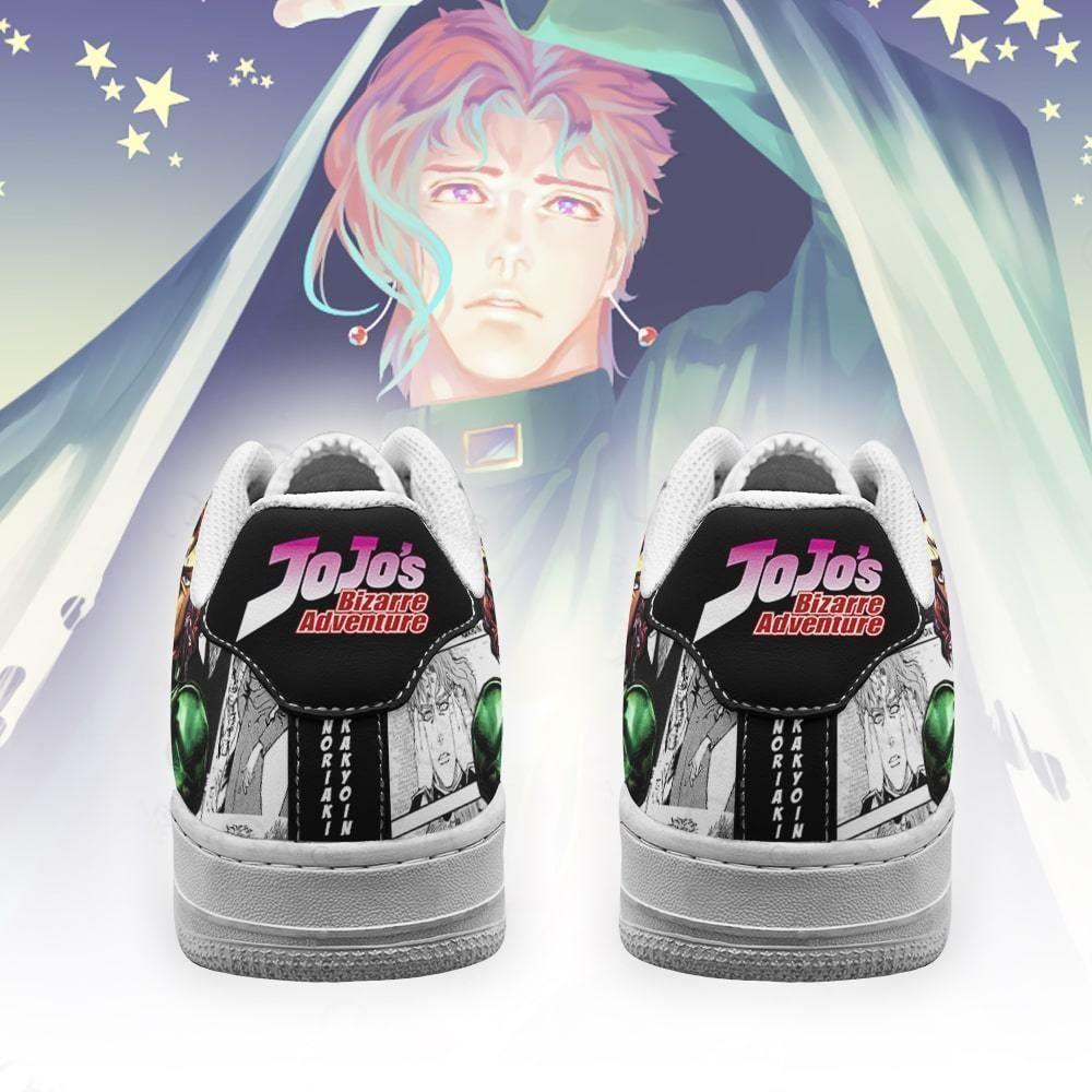 Noriaki Kakyoin Sneakers Manga Style JoJo’s Anime Shoes Fan Gift Air ...