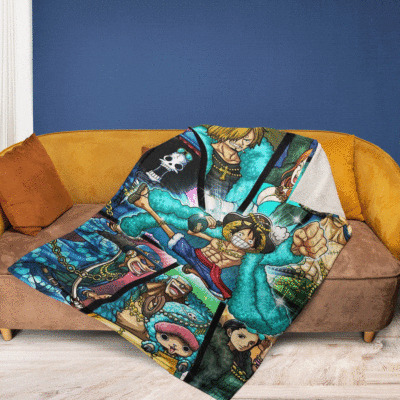 One Piece Anime All Characters Ver3 Gift For Fan Comfy Sofa Throw Blanket Gift 2