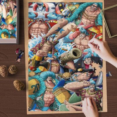One Piece Anime Franky Jigsaw Puzzle Game Franky Iron Man Fan Gift 2
