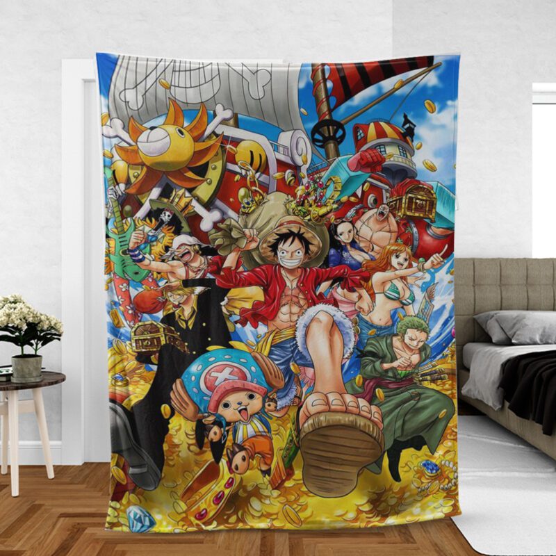 One Piece Anime Straw Hat Pirates Team Fan Gift