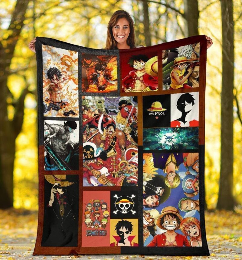 One Piece Fleece Blanket Anime Fan Gift Idea