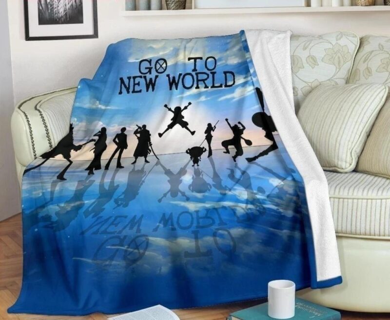 One Piece Go To New World Blanket Custom Anime Home Decoration