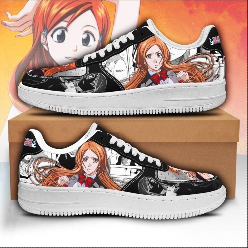 Orihime Inoue Sneakers Bleach Anime Shoes Fan Gift Idea Air Force 1 Sneakers