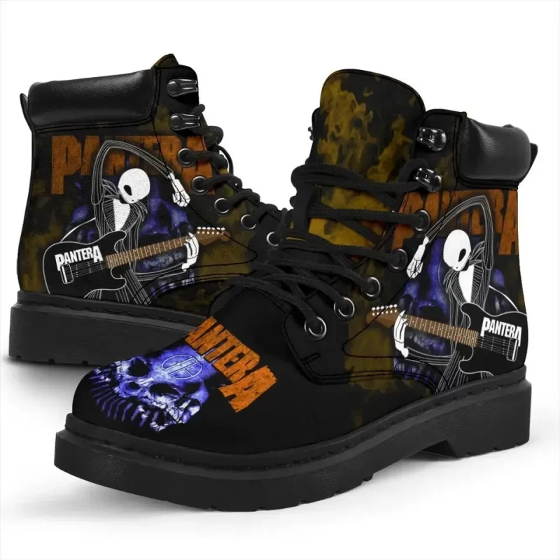 Pantera Band Boots Mixed Jack Skellington Rock Fan Gift