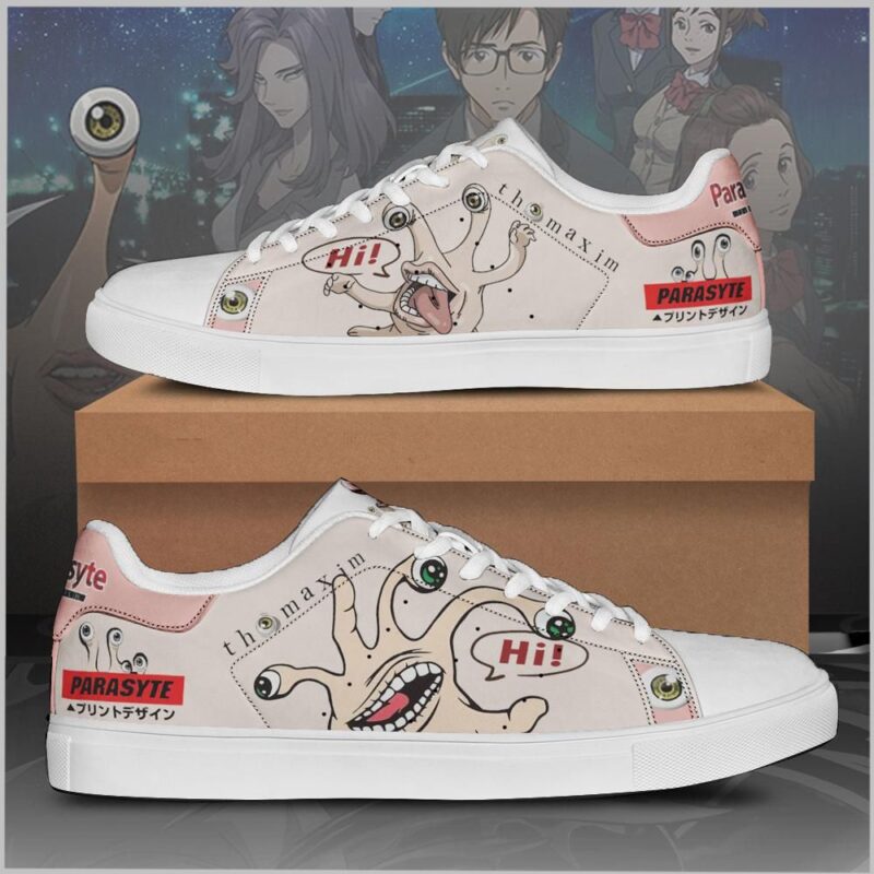 Parasyte Migi Horror Low Top Leather Skate Shoes