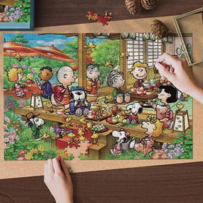 Party Snoopy Charlie Brown The Peanuts Cartoon 5 Gifts Lover Jigsaw Puzzle GameSnoopy The Peanuts Fan GiftSnoopy The Peanuts Lover Gift 4