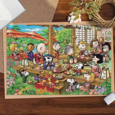 Party Snoopy Charlie Brown The Peanuts Cartoon 5 Gifts Lover Jigsaw Puzzle Game,Snoopy The Peanuts Fan Gift,Snoopy The Peanuts Lover Gift