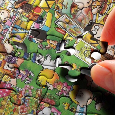 Party Snoopy Charlie Brown The Peanuts Cartoon Gifts Lover Jigsaw Puzzle GameSnoopy The Peanuts Fan GiftSnoopy The Peanuts Lover Gift 3