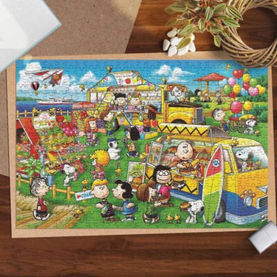 Party Snoopy Charlie Brown The Peanuts Cartoon Gifts Lover Jigsaw Puzzle Game,Snoopy The Peanuts Fan Gift,Snoopy The Peanuts Lover Gift