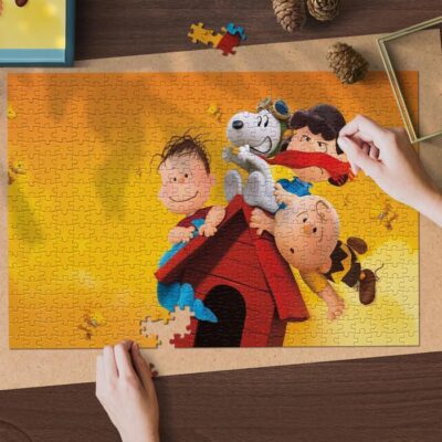 Peanuts All Characters Jigsaw Puzzle Game Snoopy Charlie Brown Woodstock Pig Pen 2 Fan Gift 2