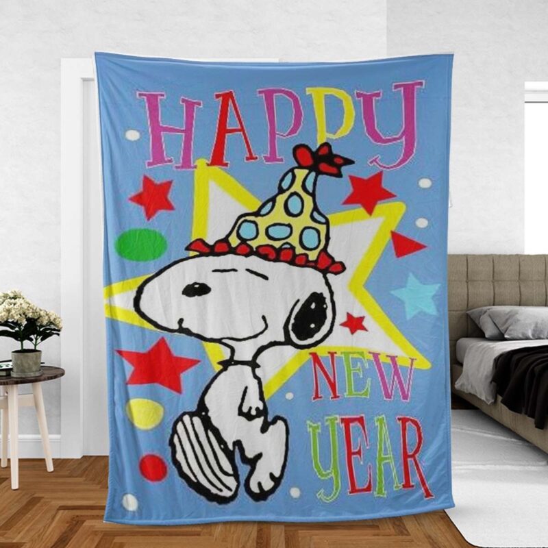 Peanuts Snoopy Gift For Fans Comfy Sofa Throw Blanket Gift