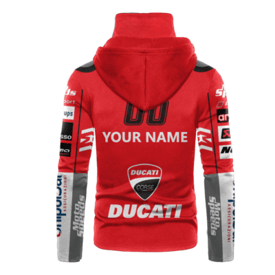 Personalized Ducati Corse Motogp Racing Team Gaiter Hoodie 729 2 Personalized Ducati Corse Motogp Racing Team Gaiter Hoodie 729 2