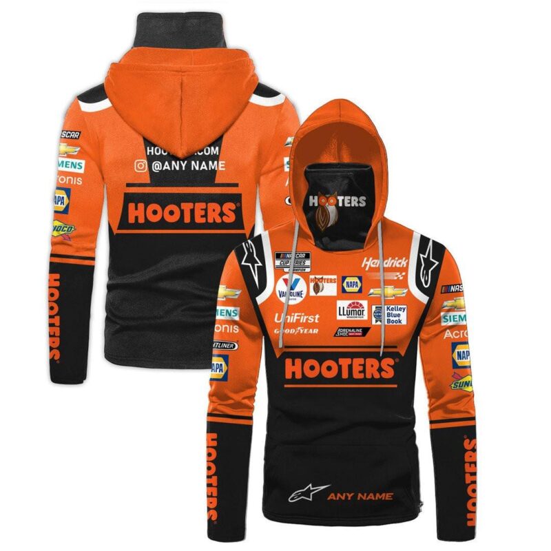 Personalized Hendrick Motorsports Hooters Gaiter Hoodie 759