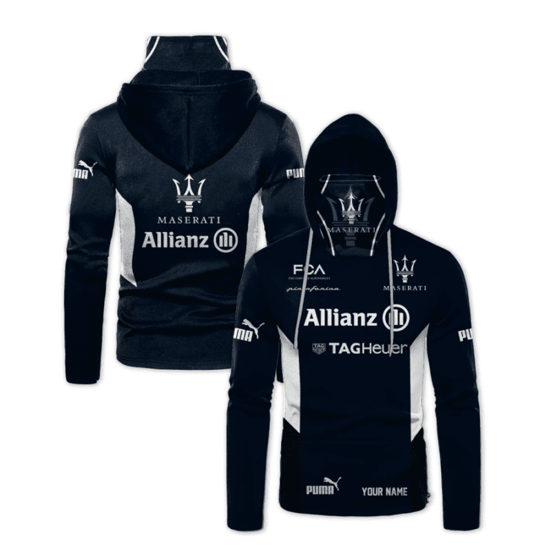 Personalized Maserati Racing Allianz Tag Heuer Gaiter Hoodie 757