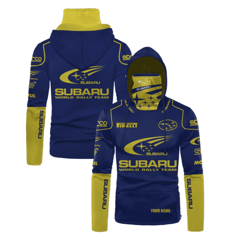 Personalized Subaru World Rally Team Racing Gaiter Hoodie 771