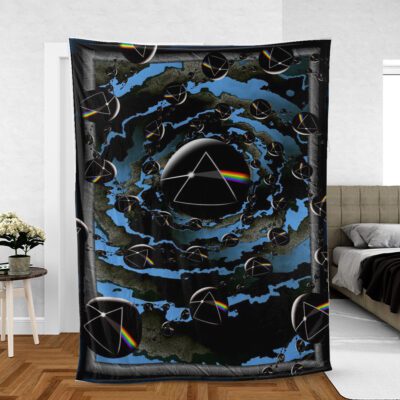 Pink Floyd Band Fan Gift, Pink Floyd Many Logo Comfy Sofa Throw Blanket Gift