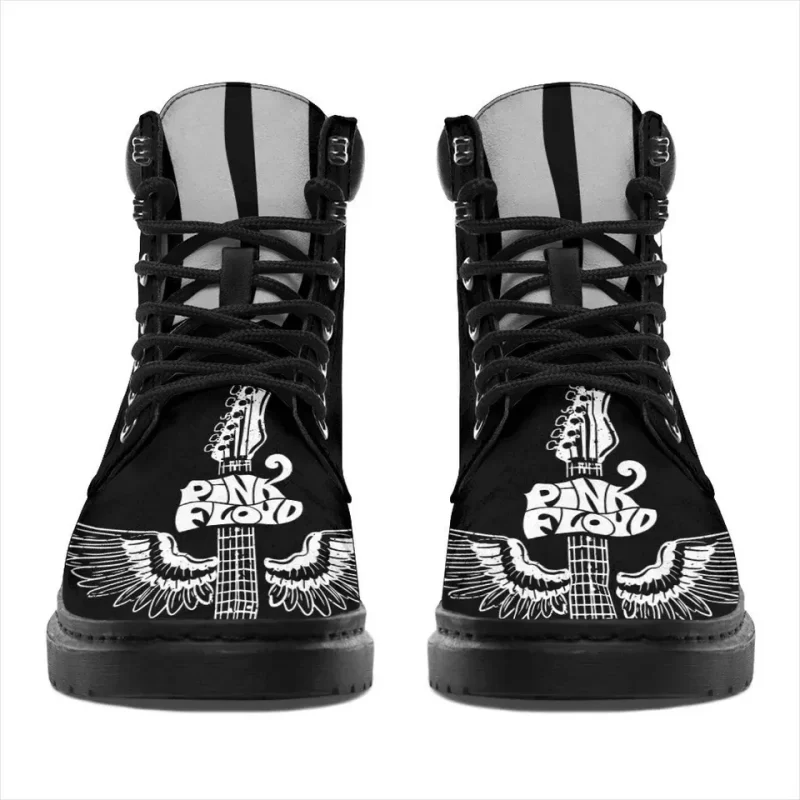 Pink Floyd Boots For Music Band Fan Gift Idea Working Boots Leather Boots Timber Motorcycle Boots 2