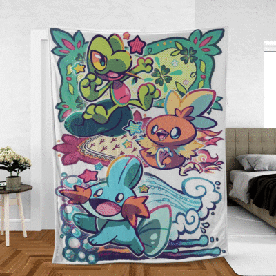 Pokémon Gift For Fan Comfy Sofa Throw Blanket Gift