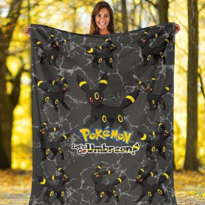 Pokemon Let's Go Umbreon Fleece Blanket Fan Gift Idea