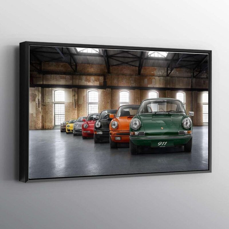 Porsche Car 911 Print Wall Art Canvas