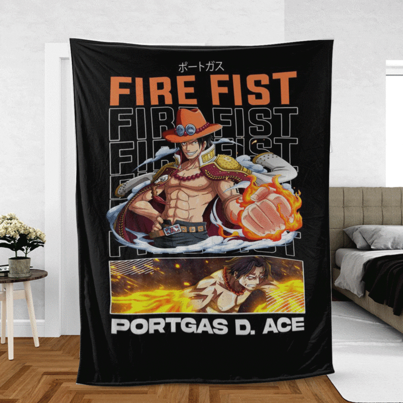 Portgas D. Ace Manga One Piece Gift Fan