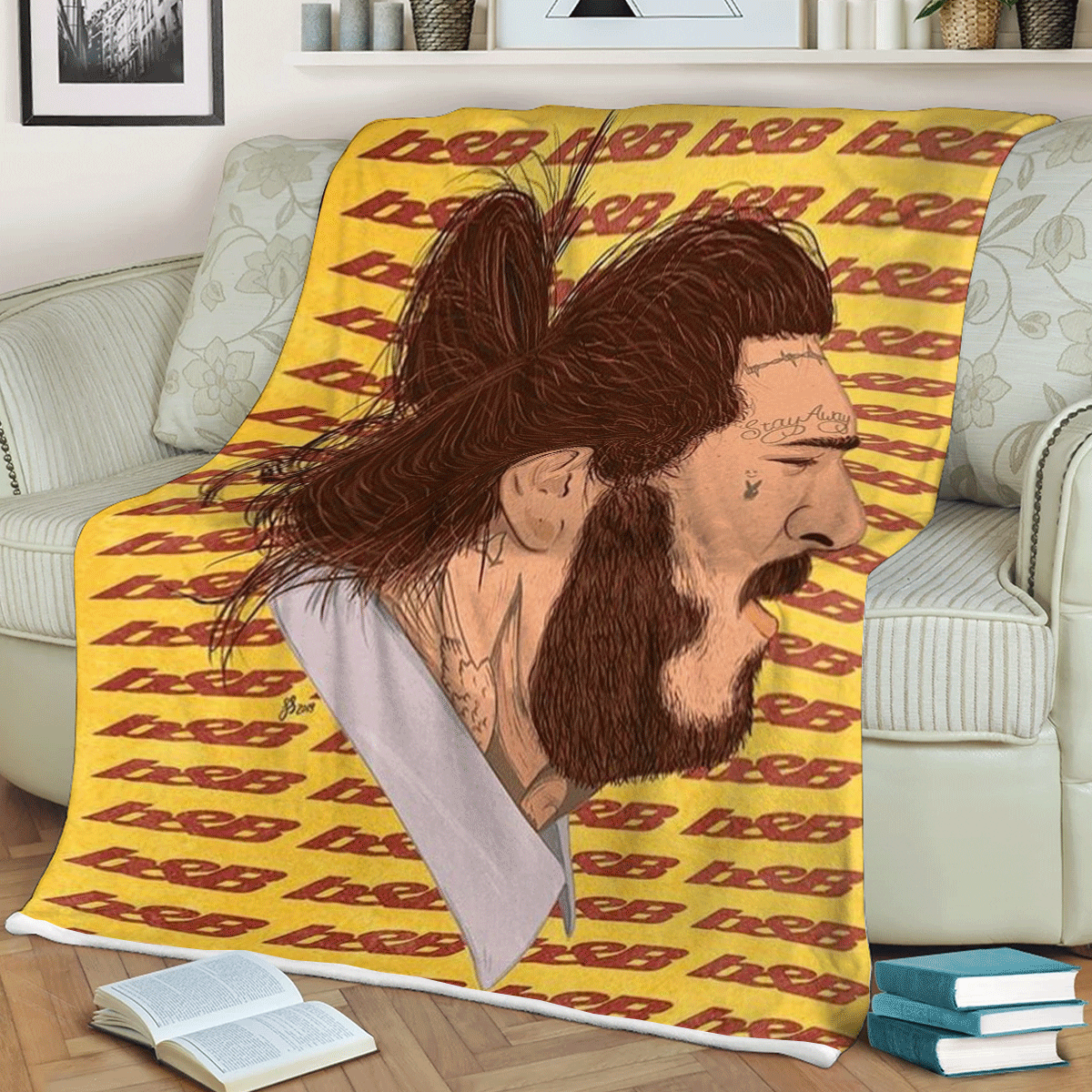 Post-Malone-Rapper-Thank-You-For-The-Memories-Christmas-Gifts-LoverPost-Malone-Gift-For-Fan-Comfy-Sofa-Throw-Blanket-Gift Post Malone Rapper Thank You For The Memories Christmas Gifts Lover