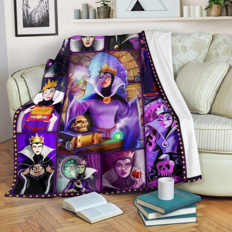 Purple Evil Queen Villain Snow White Blanket