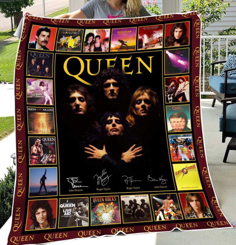 QUEEN Rock Band Fleece Blanket