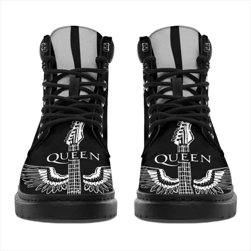 Queen Band Boots Music Fan Gift Idea Working Boots Leather Boots Timber Motorcycle Boots 2