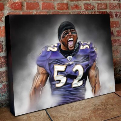 Ray Lewis Gridiron Legend Canvas Prints Wall Art Decor 2