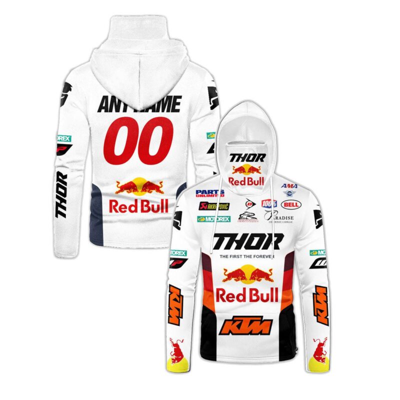 Red Bull Ktm Factory Motogp Racing Thor Gaiter Hoodie 718