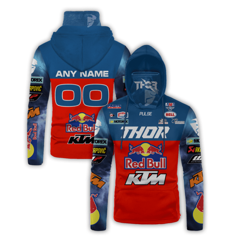 Red Bull Ktm Factory Motogp Racing Thor Pulse Gaiter Hoodie 709