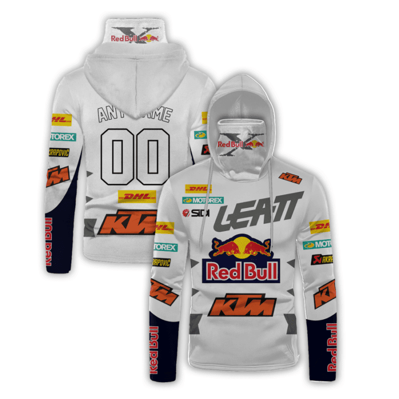 Red Bull Ktm Factory Racing Leatt All over print Gaiter Hoodie 654