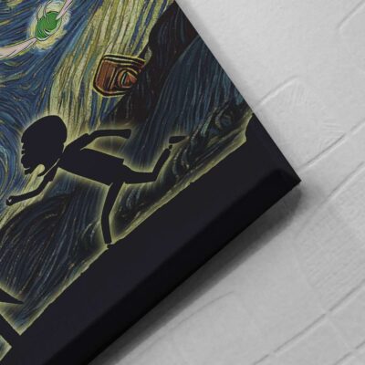 Rick and Morty Starry Night Canvas Poster Print Wall Art Decor 3