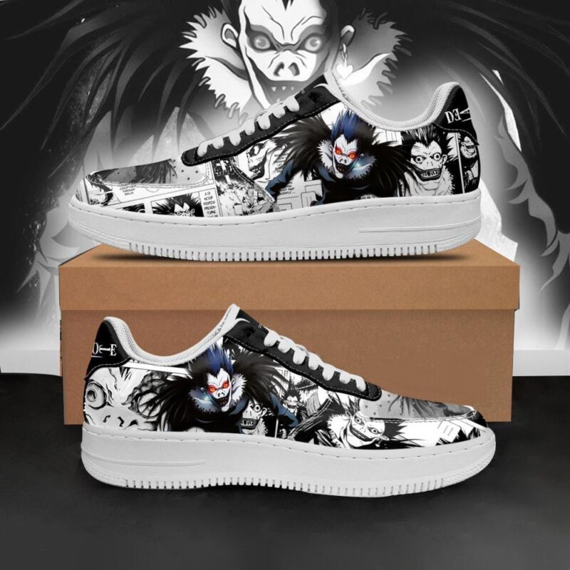 Ryuk Sneakers Death Note Anime Shoes Fan Gift Idea Air Force 1 Sneakers